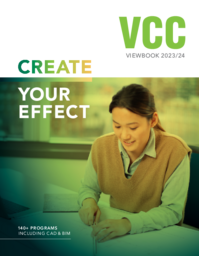 VCC Viewbook 2023/24: Create your effect