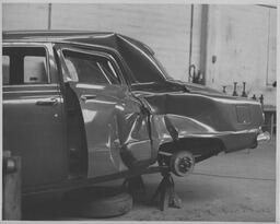 Car with dented door