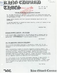King Edward Times Volume 16, Number 12, June 23, 1988