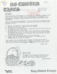 King Edward Times Volume 14, Number 50, March 31, 1988