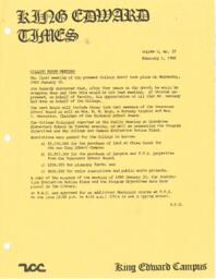 King Edward Times Volume 5, Number 37, February 1, 1980