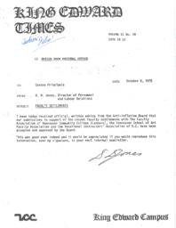 King Edward Times Volume 2, Number 58, October 15, 1976