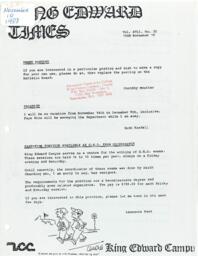 King Edward Times Volume 17, Number 32, November 10, 1988