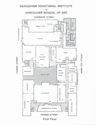 Vancouver Vocational Institute & Vancouver School of Art 1st Floor Map