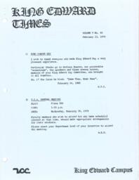 King Edward Times Volume 5, Number 44, February 23, 1979