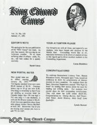 King Edward Times Volume 24, Number 135, January 17, 1991