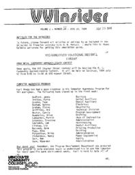 VVInsider Volume 2, Number 25, June 22, 1984