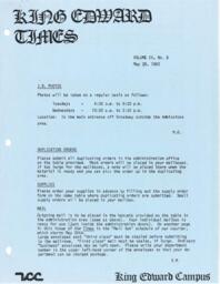 King Edward Times Volume 9, Number 8, May 26, 1983