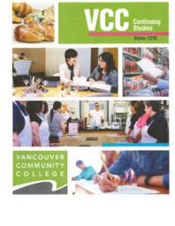 2019 Winter VCC Continuing Studies Calendar