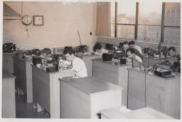 Classroom of watch repair students, ca. 1950