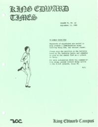 King Edward Times Volume 6, Number 22, September 12, 1980
