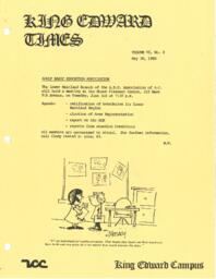 King Edward Times Volume 6, Number 8, May 30, 1980