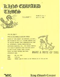 King Edward Times Volume 9, Number 3, April 21, 1983