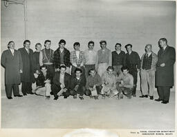 Plastering class photo, ca. 1955