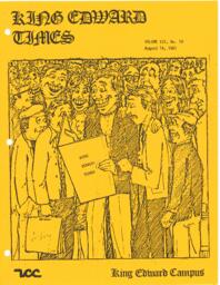 King Edward Times Volume 7, Number 19, August 14, 1981