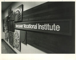 "Vancouver Vocational Institute" wall inscription