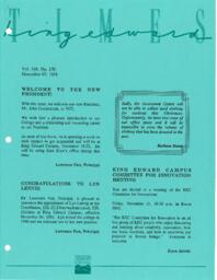 King Edward Times Volume 169, Number 170, November 7, 1991