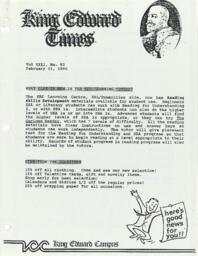 King Edward Times Volume 22, Number 93, February 1, 1990