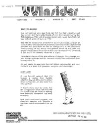VVInsider Volume 6, Number 12, September 13, 1988