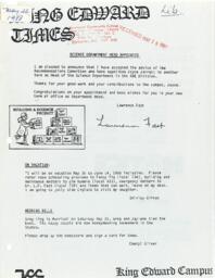 King Edward Times Volume 15, Number 08, May 26, 1988