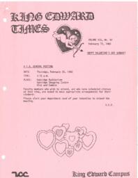 King Edward Times Volume 7, Number 42, February 11, 1982