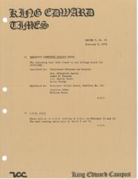 King Edward Times Volume 5, Number 42, February 8, 1979