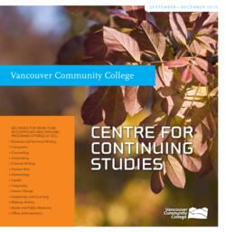 2010 Fall VCC Centre for Continuing Studies Calendar
