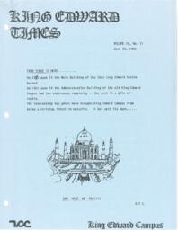 King Edward Times Volume 9, Number 11, June 23, 1983