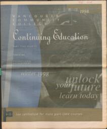 1998 Winter VCC Continuing Education Calendar