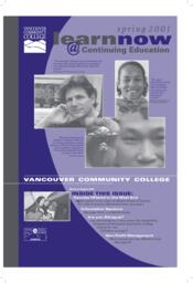 2001 Spring VCC Continuing Education Calendar