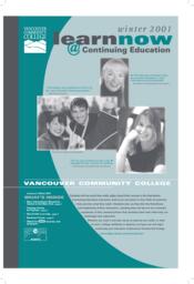 2001 Winter VCC Continuing Education Calendar