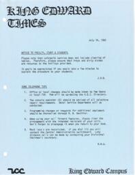 King Edward Times, July 14, 1983