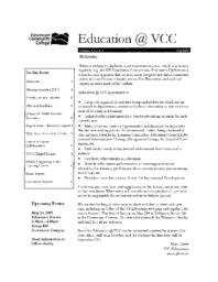 Education@VCC Volume 1, Issue 1, May 2007