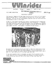 VVInsider Volume 5, Number 12, June 12, 1987