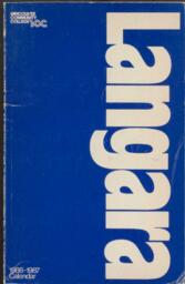 1986-1987 Vancouver Community College Langara Campus Calendar