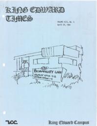 King Edward Times Volume 8, Number 5, April 29, 1982