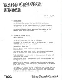 King Edward Times Volume 2, Number 21, January 9, 1976