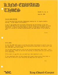 King Edward Times Volume 10, Number 13, June 28, 1984