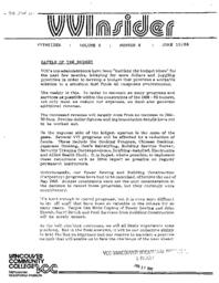 VVInsider Volume 6, Number 8, June 10, 1988