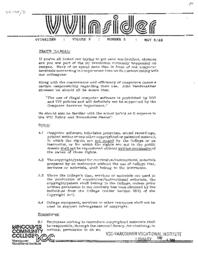 VVInsider Volume 6, Number 6, May 6, 1988