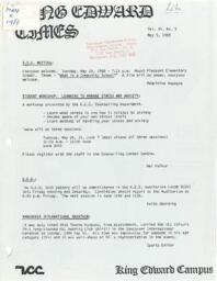 King Edward Times Volume 15, Number 05, May 5, 1988
