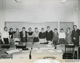 Plastering class photo, ca. 1955