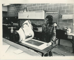 Student working with thermoplastics