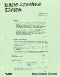 King Edward Times Volume 4, Number 33, November 17, 1977