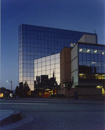 City Centre campus at sunset