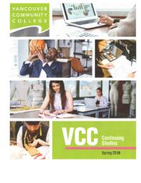 2019 Spring VCC Continuing Studies Calendar