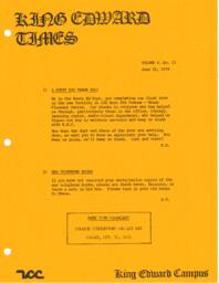 King Edward Times Volume 5, Number 12, June 22, 1979