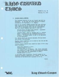 King Edward Times Volume 4, Number 45, February 24, 1978
