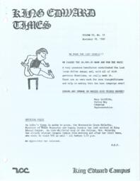 King Edward Times Volume 6, Number 33, November 28, 1980