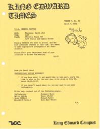 King Edward Times Volume 5, Number 42, March 7, 1980